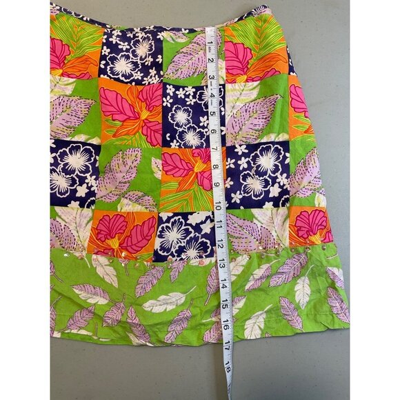 Bamboo Traders Tropical Floral Lightweight Mini Skort Skirt Sz 6 - Picture 8 of 8